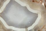 Tumbled Banded Agate Nodule Section - Aouli, Morocco #324015-1